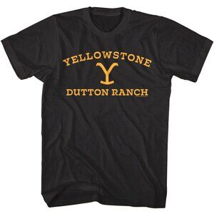 Yellowstone Dutton Ranch Western Cowboy Graphic Ranch Life Country Tee Shirt 91